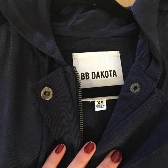 BB Dakota Navy Utility Coat Extra Small - Picture 5 of 7